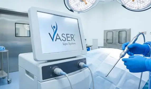جهاز شفط الدهون بالفيزر (Vaser Liposuction) المستخدم في مستشفيات ميديكال بارك تركيا لتذويب الدهون بالموجات فوق الصوتية وشد الجلد