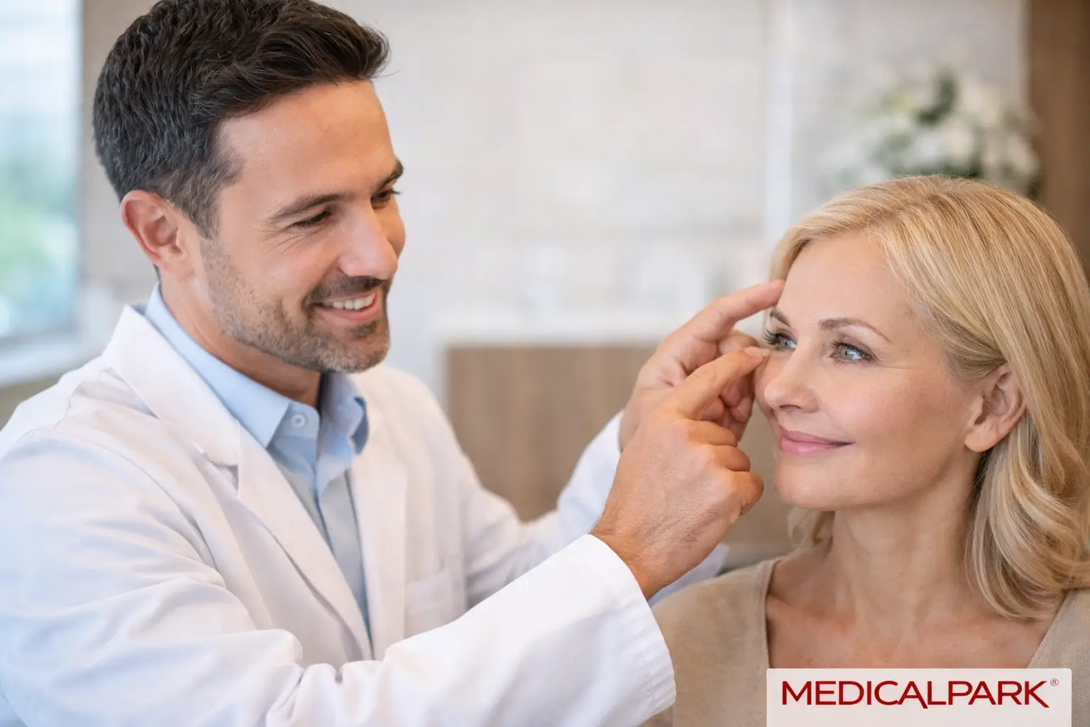 استشارة طبية لـ عملية شد و تجميل الجفون في تركيا مع أفضل جراحي التجميل في مستشفيات ميديكال بارك